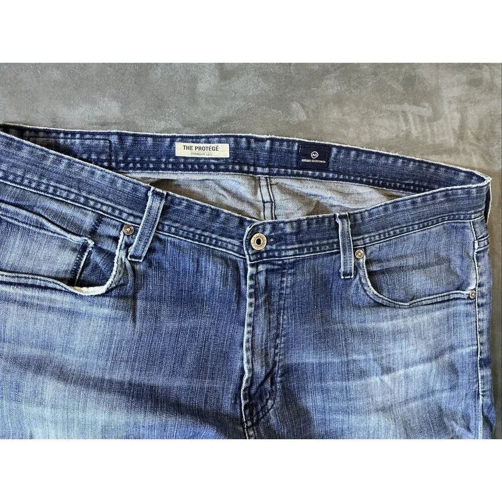 AG Adriano Goldschmied 38x34 Two 2 Pair Of Mens Jeans The Protege Straight Leg